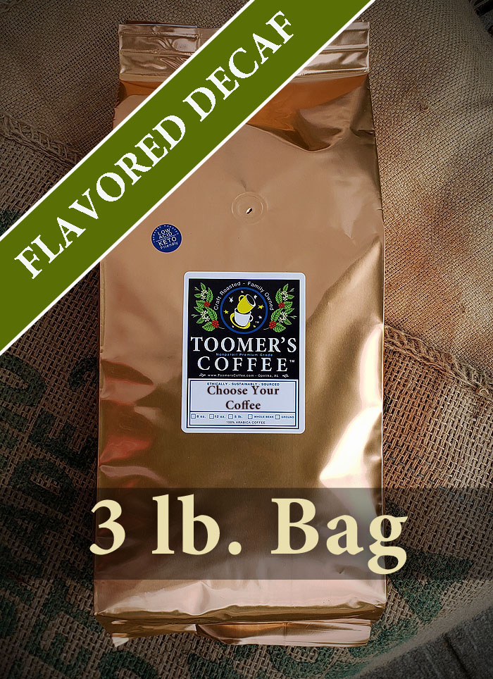 Toomer's 3 Lb. Flavored Decaf Bulk Bag Coffee